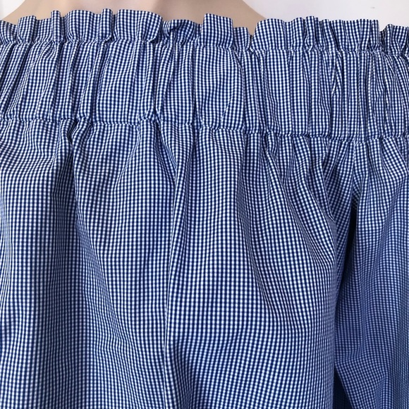 🌿 H&M 🌿 woman’s off the shoulder 3/4 split sleeve blouse size 8 - Picture 6 of 10